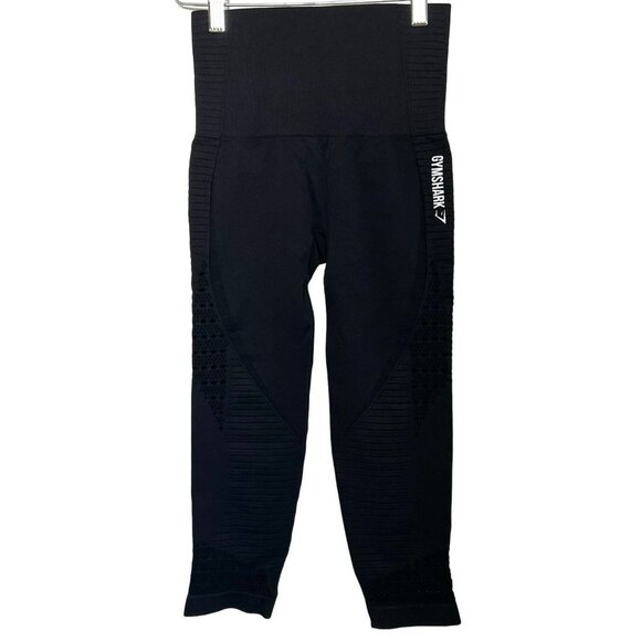 NWOT GYMSHARK ENERGY SEAMLESS CROPPED LEGGINGS SIZE XS - Picture 2 of 11